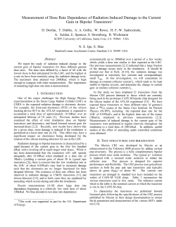 Measurement of Dose Rate Dependence of Radiation Induced