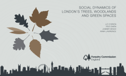 social dynamics of london`s trees, woodlands and green spaces
