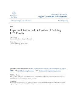 Impact of Lifetime on US Residential Building LCA Results