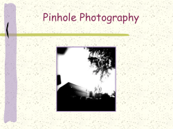 Pinhole Photography - Highline Public Schools