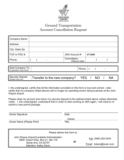 Ground Transportation Vehicle Change Form