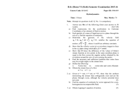 BBA IInd SEMESTER EXAMINATION 2008-09