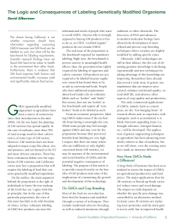 The Logic and Consequences of Labeling Genetically Modified