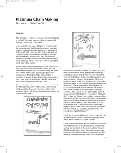 Platinum Chain Making - Platinum Guild International