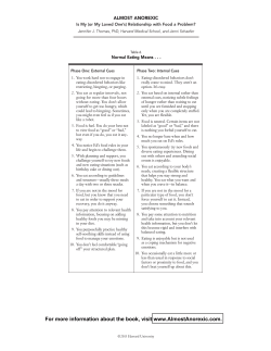 Almost Anorexic - Table 6