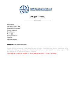 IOM Field Guide to Project Management