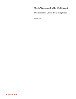 Business Rule driven data integration