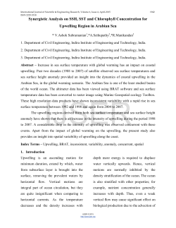 Synergistic Analysis on SSH, SST and Chlorophyll Concentration for