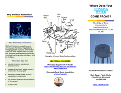 Where Does Your DRINKING WATER COME