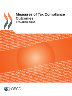 Measures of tax compliance outcomes