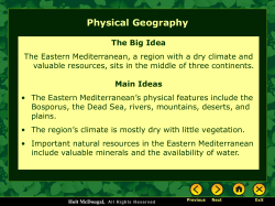 Holt McDougal, Syria, Lebanon, and Jordan The Big Idea