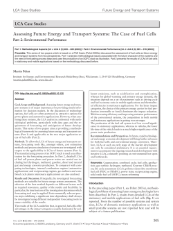 Assessing Future Energy and Transport Systems: The Case of