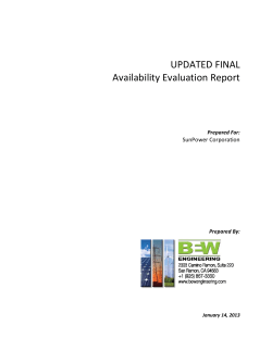 Annual Energy Yield Advantages Using SunPower Advanced