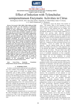 Effect of Infection with Tylenchulus semipenetranson Enzymatic