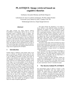 PLASTIQUE: Image retrieval based on cognitive theories