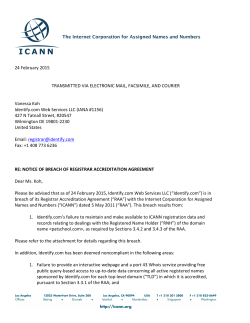 Notice of Breach - Identify.com Web Services LLC (1156) - to