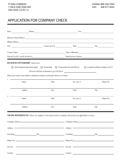 application for company check