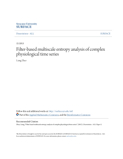 Filter-based multiscale entropy analysis of complex