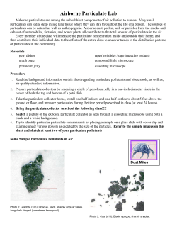 Particulate Matter Air Pollution
