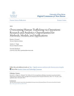 Overcoming Human Trafficking via Operations Research and Analytics