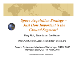 Space Acquisition Strategy – Just How Important is the