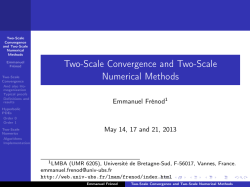 Two-Scale Convergence and Two