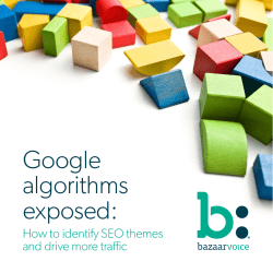 Google algorithms exposed