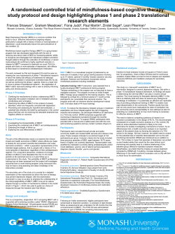 A randomised controlled trial of mindfulness