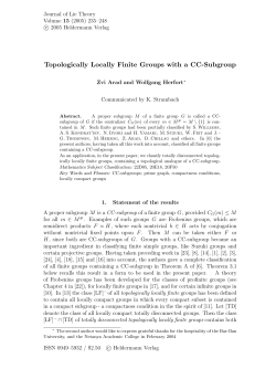 Topologically Locally Finite Groups with a CC