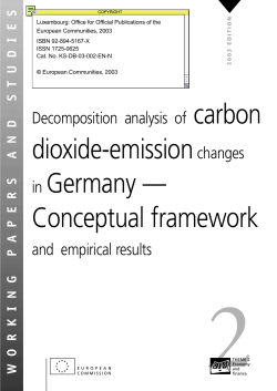 Decomposition analysis of carbon dioxid