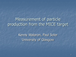 Measurement of particle production from the MICE target and ISIS