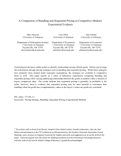 A Comparison of Bundling and Sequential Pricing in Competitive