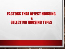 Ch 22 Housing Needs Pt2