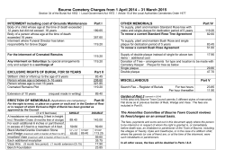 Cemetery Charges 1.4.2014