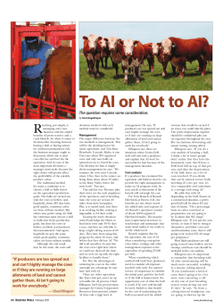 To AI or Not to AI? - American Hereford Association