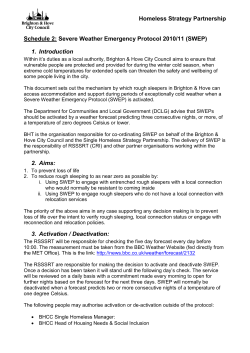 SWEP Operational Protocol 10-11 Brighton