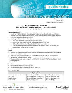 installation of water feedermain