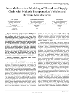 New Mathematical Modeling of Three