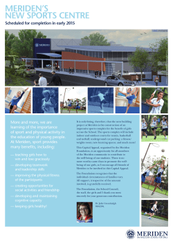 meriden`s new sports centre