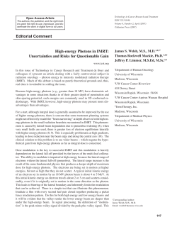 High-energy Photons in IMRT - Franklin County Cancer Center