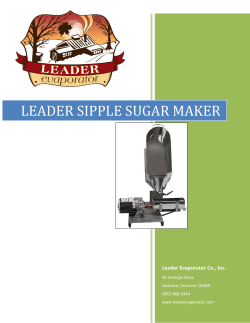 leader sipple sugar maker