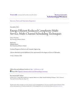 Energy Efficient Reduced Complexity Multi-Service, Multi