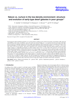 Nature vs. nurture in the low-density environment: structure and