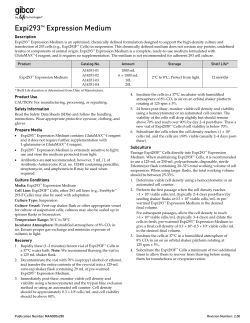 Expi293&trade; Expression Medium