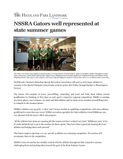 NSSRA Gators well represented at state summer games | The