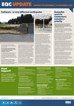 Kaikoura - Earthquake Commission