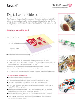 Digital Waterslide paper
