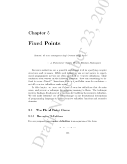 Fixed Points