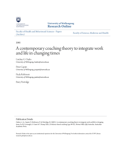 A contemporary coaching theory to integrate work
