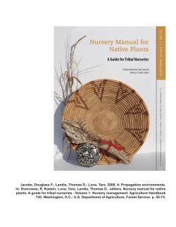 Nursery manual for native plants